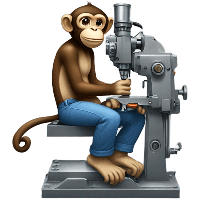 monkey on a knee mill emoji