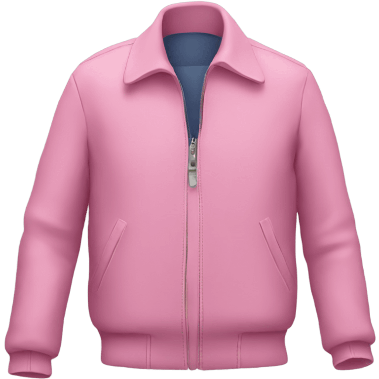 Pink jacket with zip emoji