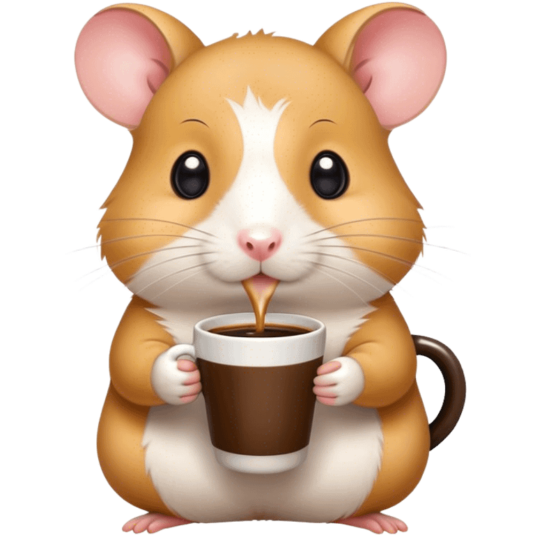 hamster drinks coffee emoji