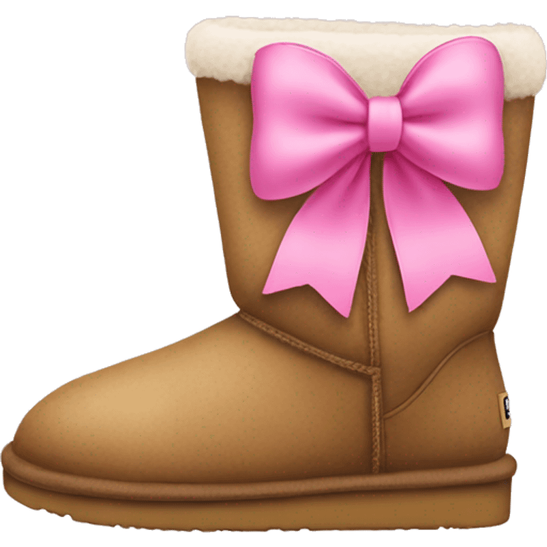 Uggs with pink bow emoji