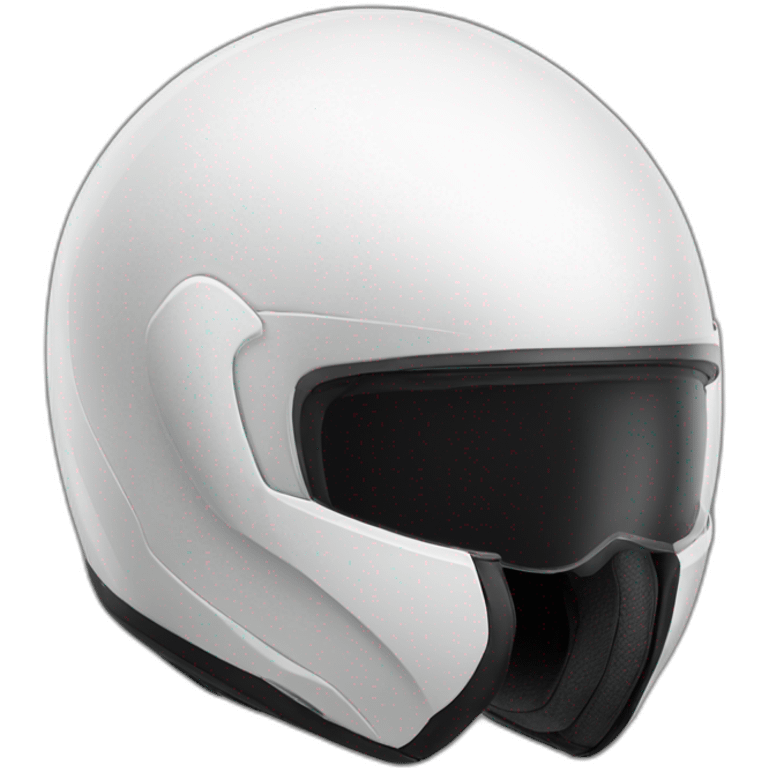 black moto helmet with white wings emoji