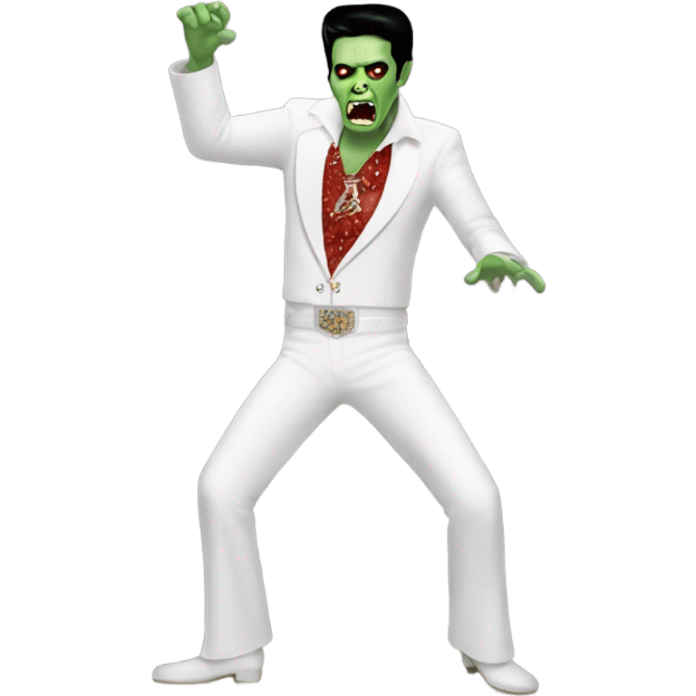 elvis zombie dancing emoji