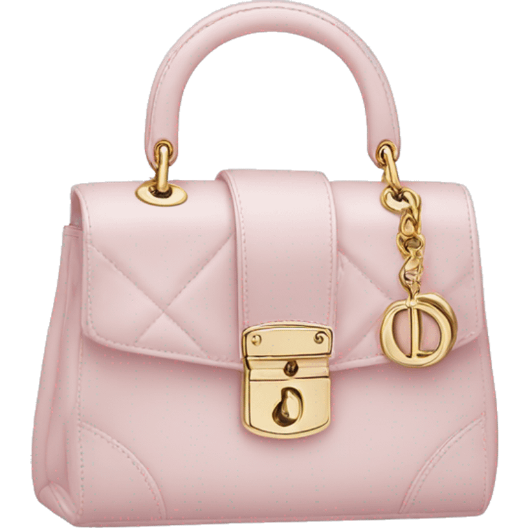 Christian Dior light pink bag emoji