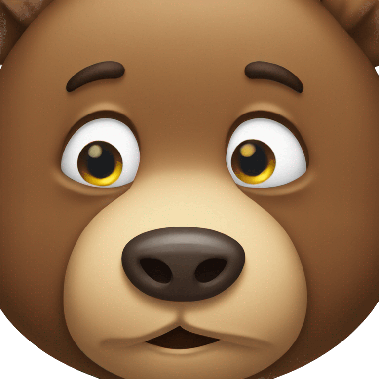 the bear is crying tears emoji