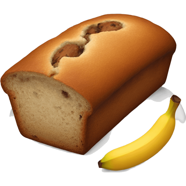 baking banana bread with love emoji