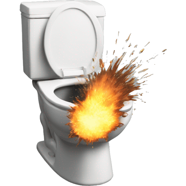 Exploding toilet  emoji