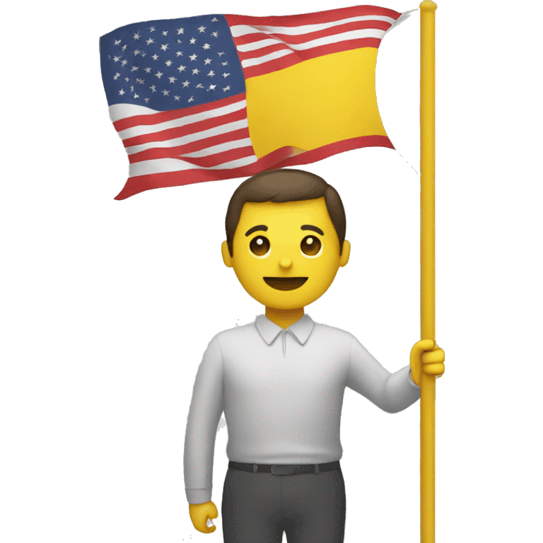 Flag and man emoji