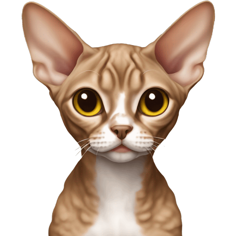 brown devon rex  emoji