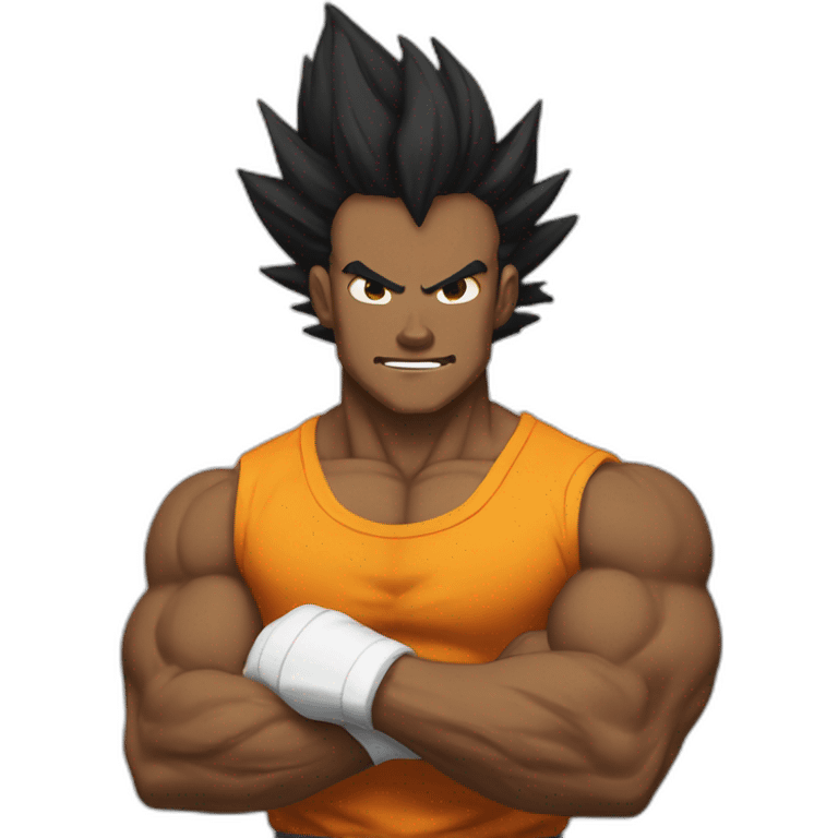 Super Saiyan gym bro emoji