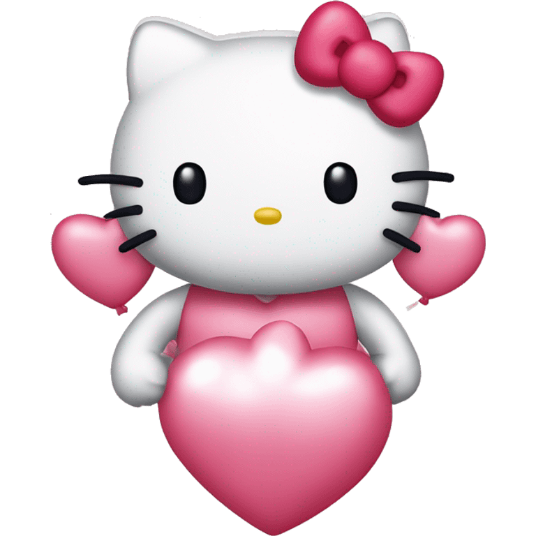 hello kitty avec des cœurs  emoji