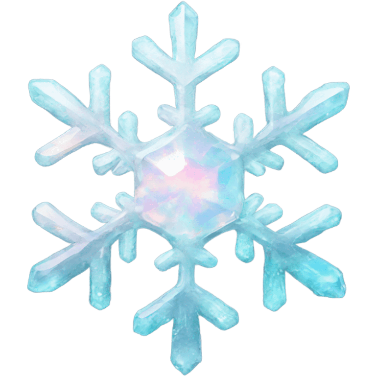 opal crystal snowflake  emoji