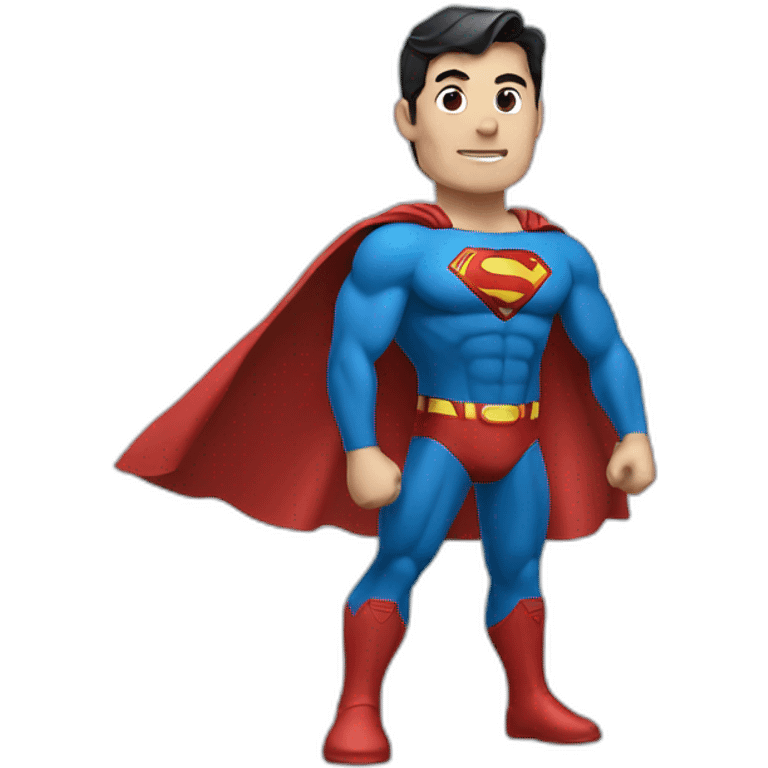 Superman standing emoji