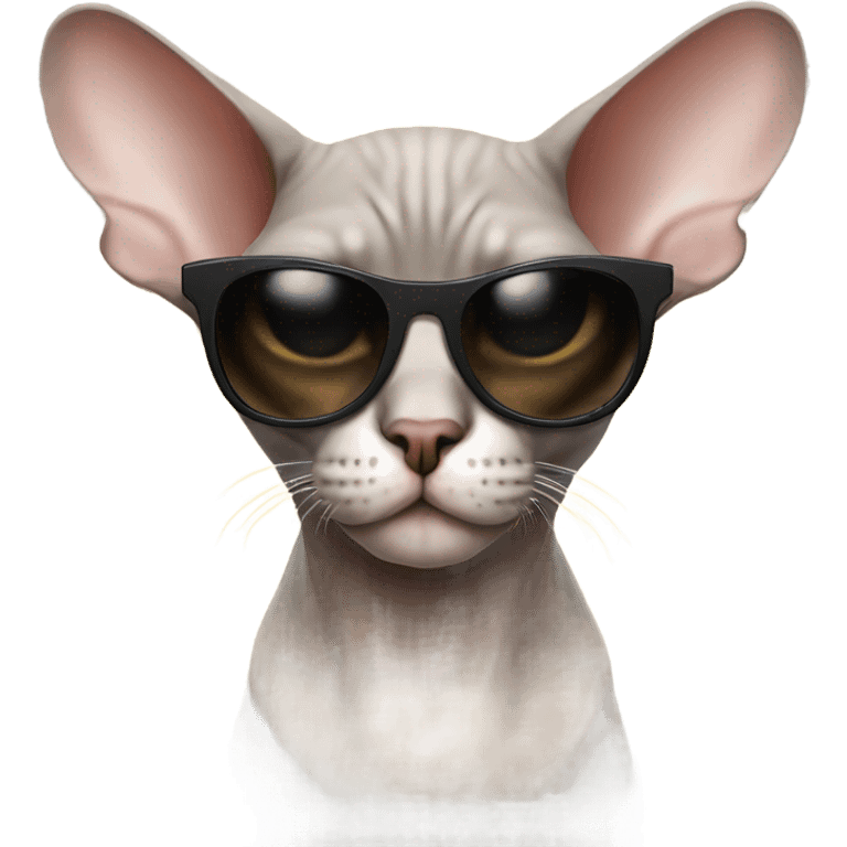 sphinx cat wearing shades emoji