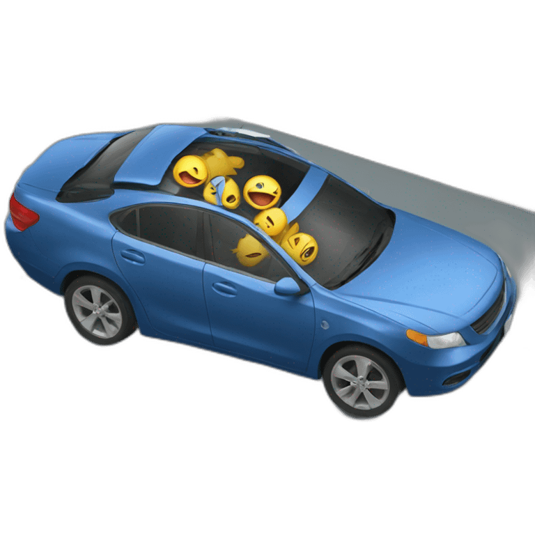 car crash in a fontain emoji