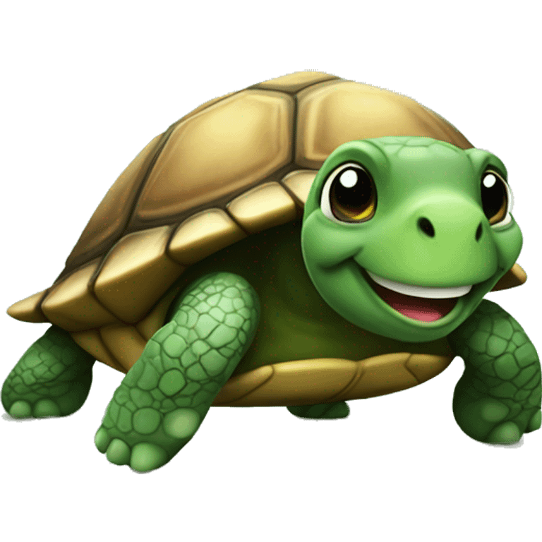 Turtle happy emoji