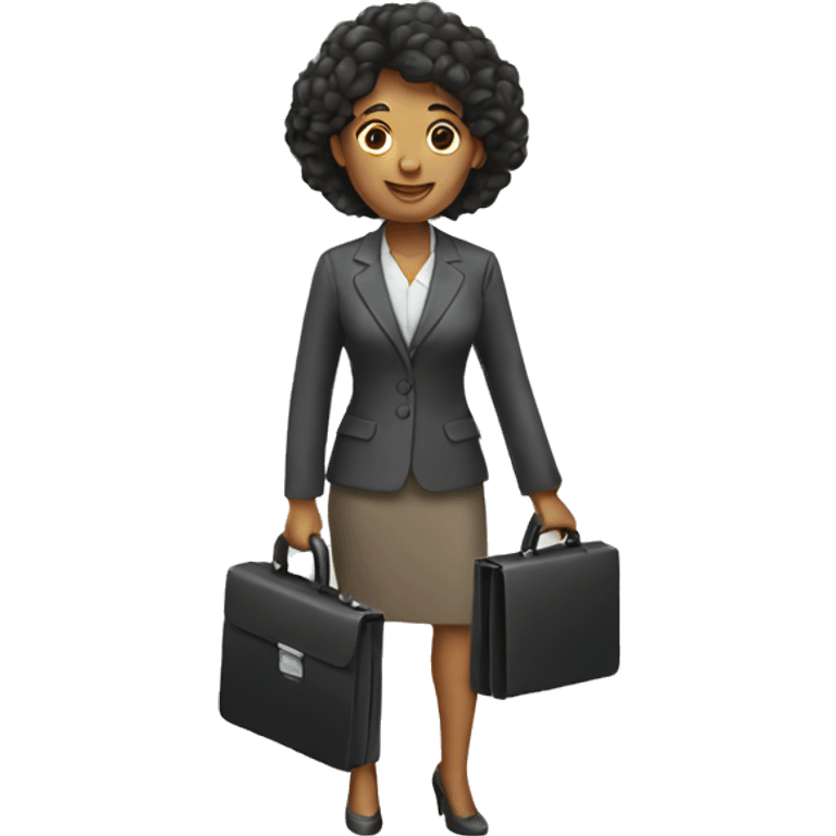 woman holding briefcase emoji