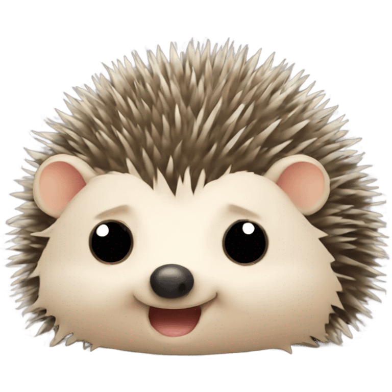 A hedgehog rolling its eyes  emoji