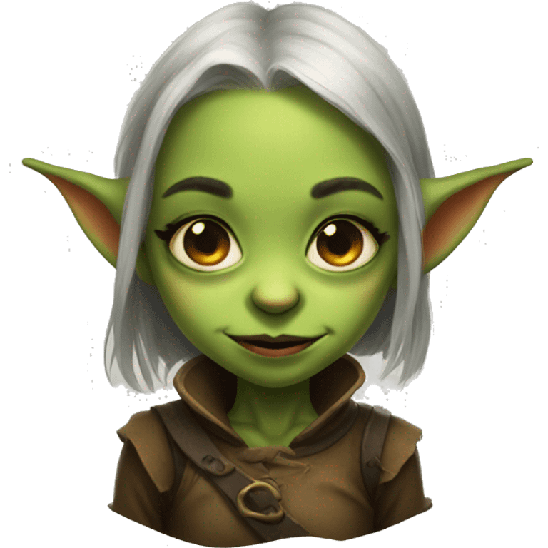 cute girl goblin portrait emoji