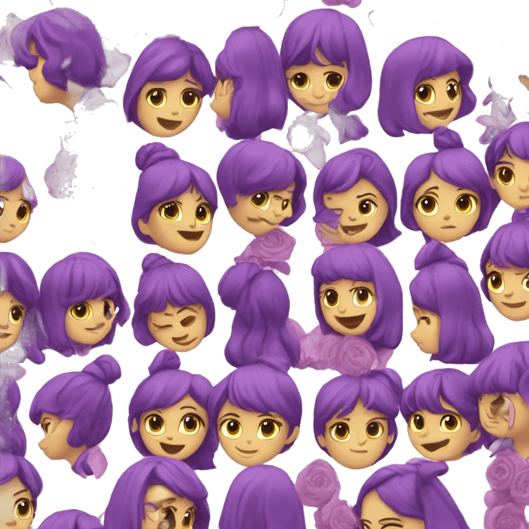 Violettes Herz  emoji