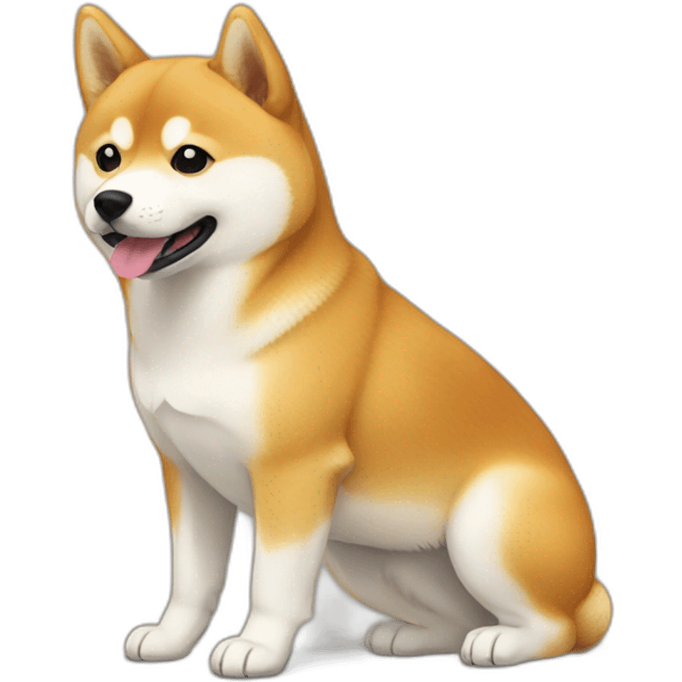 Shiba with an Hokkaido  emoji