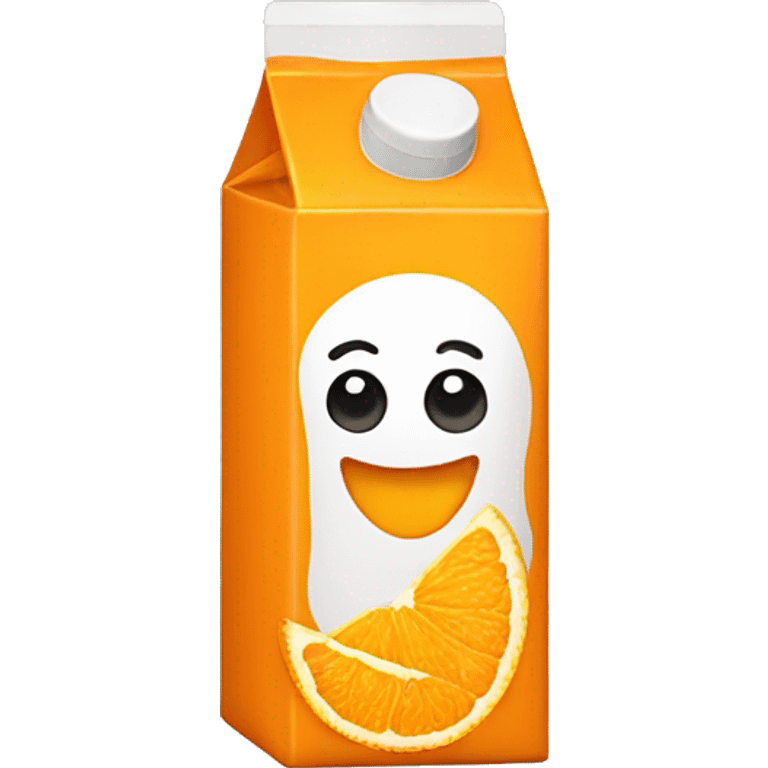 Orange juice box emoji