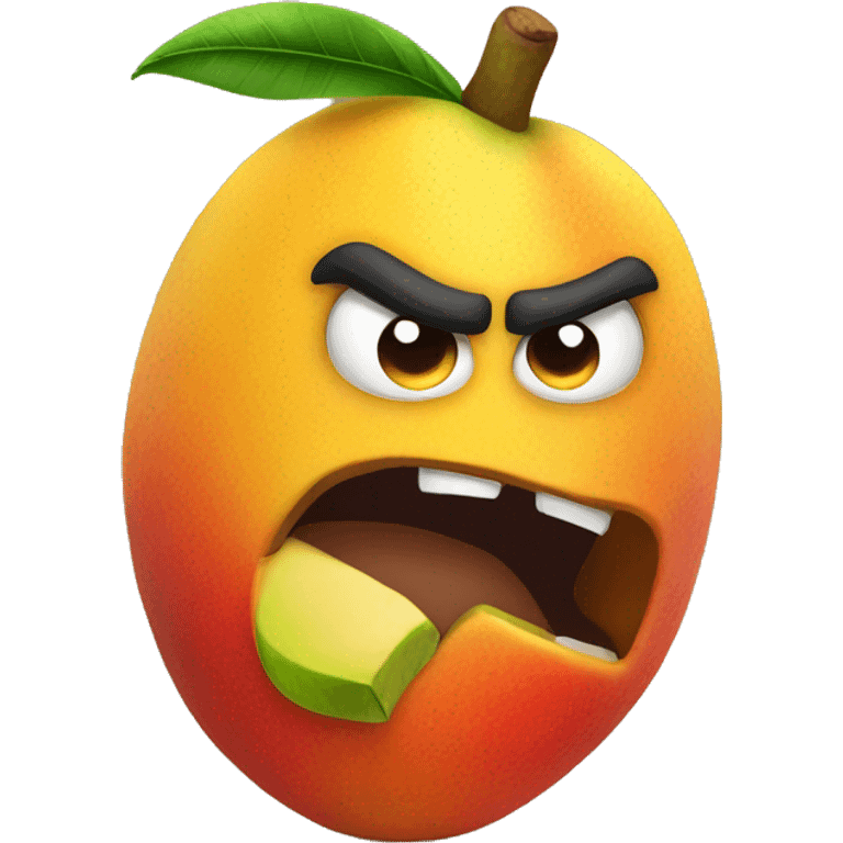 Angry mango emoji