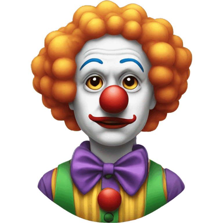 a clown having a thought emoji