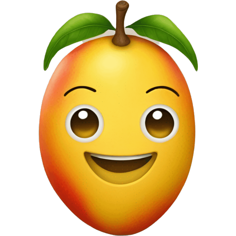 mango with a smile  emoji