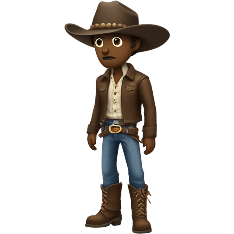 Realistic cowboy emoji