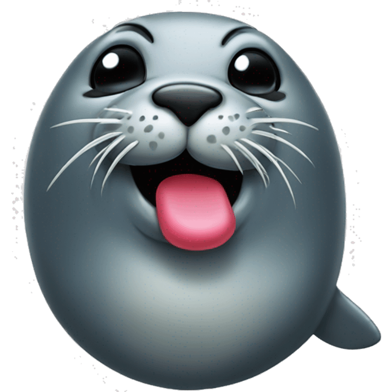 seal blowing a kiss emoji