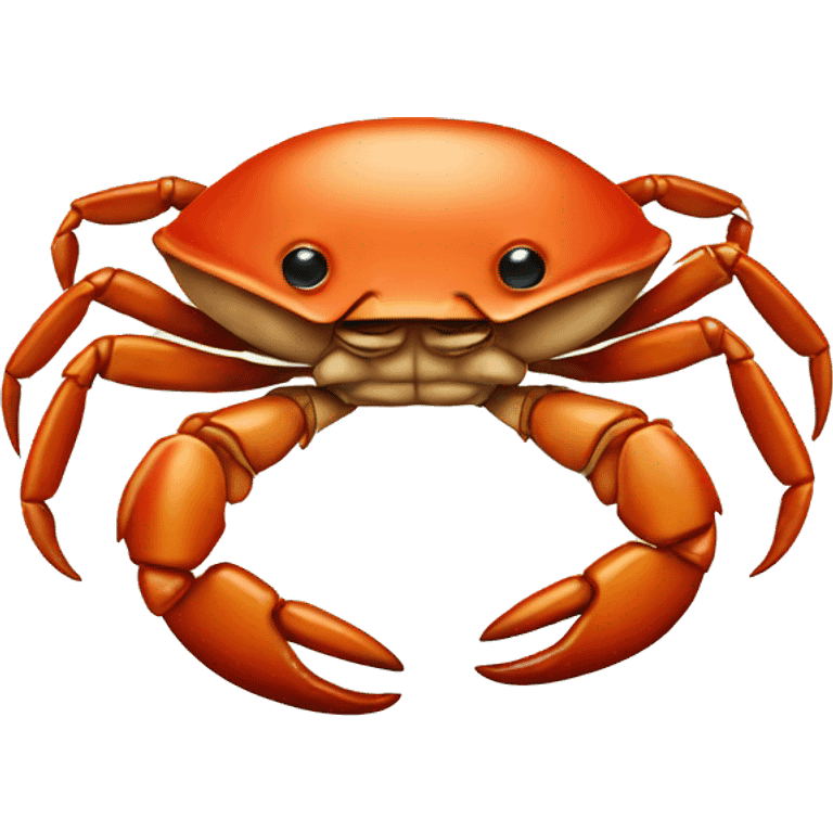 Crab wearing tie  emoji