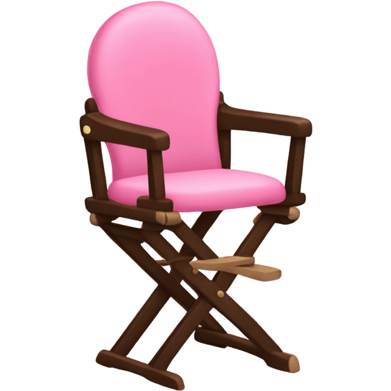 Pink highchair for baby emoji