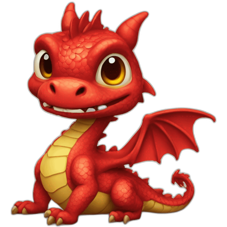 litle dragon red 2d emoji