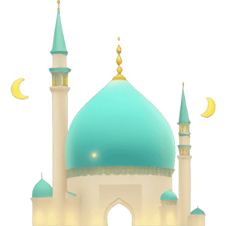 Mosque with Ramadan Lights emoji