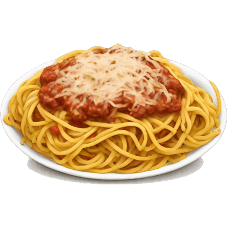 Spaghetti dinner emoji