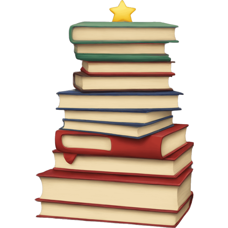 Stack of Books Christmas  emoji