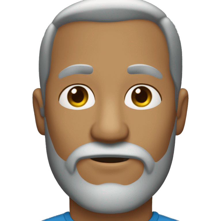 Un homme avec une barbe grise qui hausse les épaules  emoji