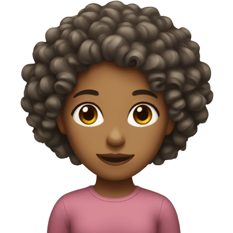 girl with curly hair emoji