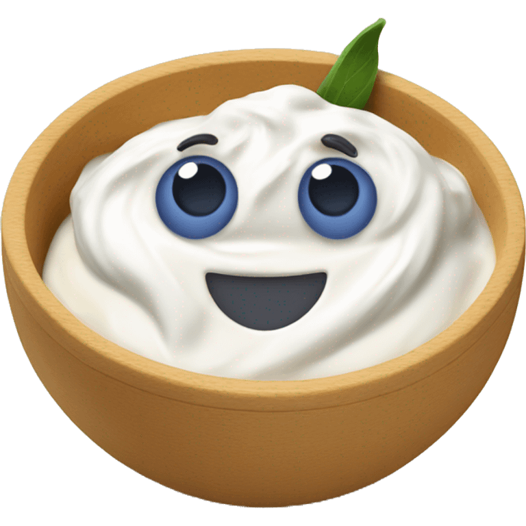 Fruit yoghurt bowl emoji