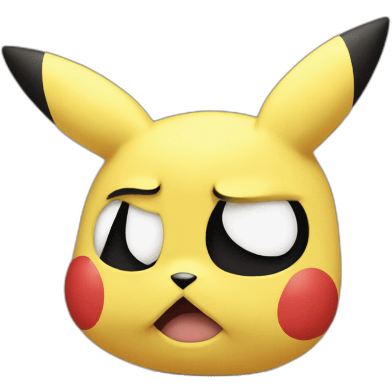 Pikachu triste emoji