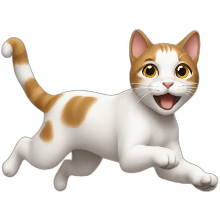 a cat running emoji