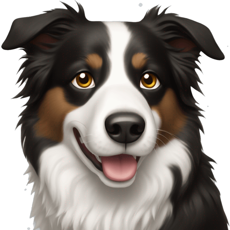 Border collie Christmas  emoji