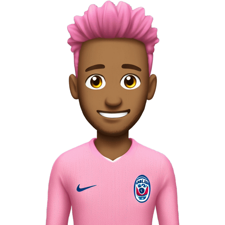 pink sweater on Neymar with toilet emoji