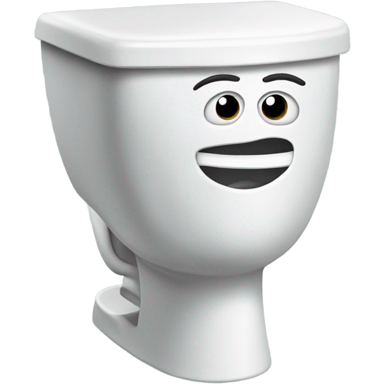 toilet with a head coming out of it emoji