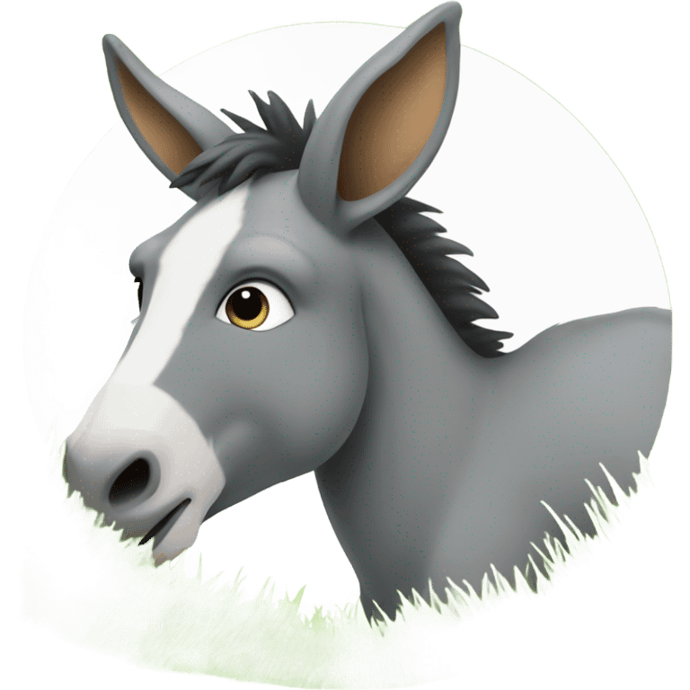 Donkey watching football  emoji