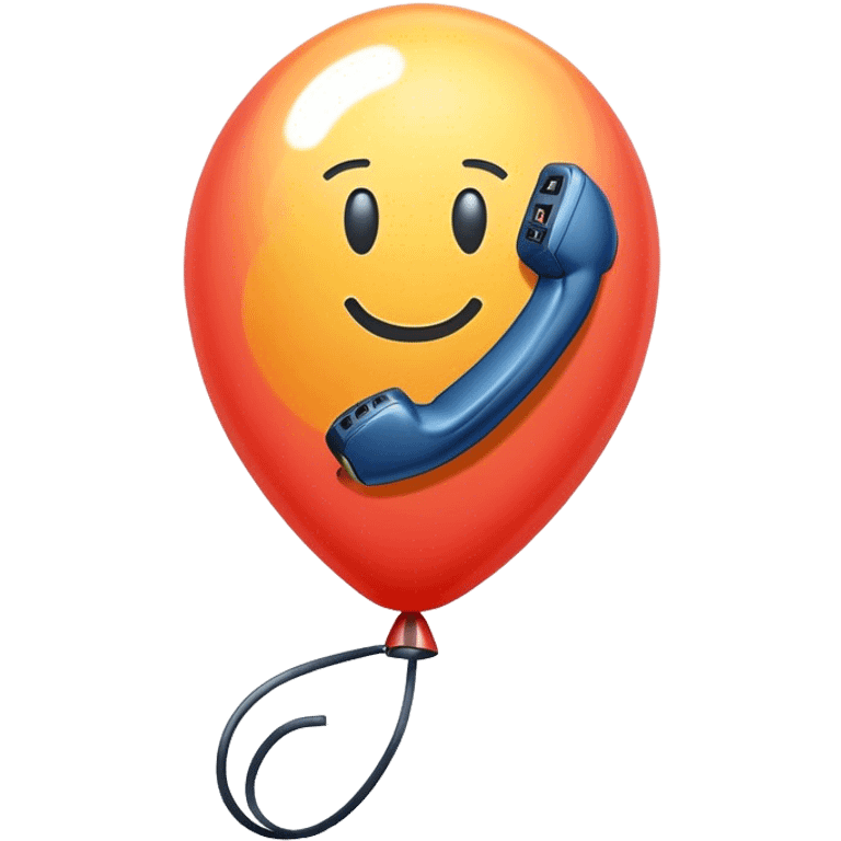 A cartoon-style balloon used to represent spoken word in comic with phone behind emoji