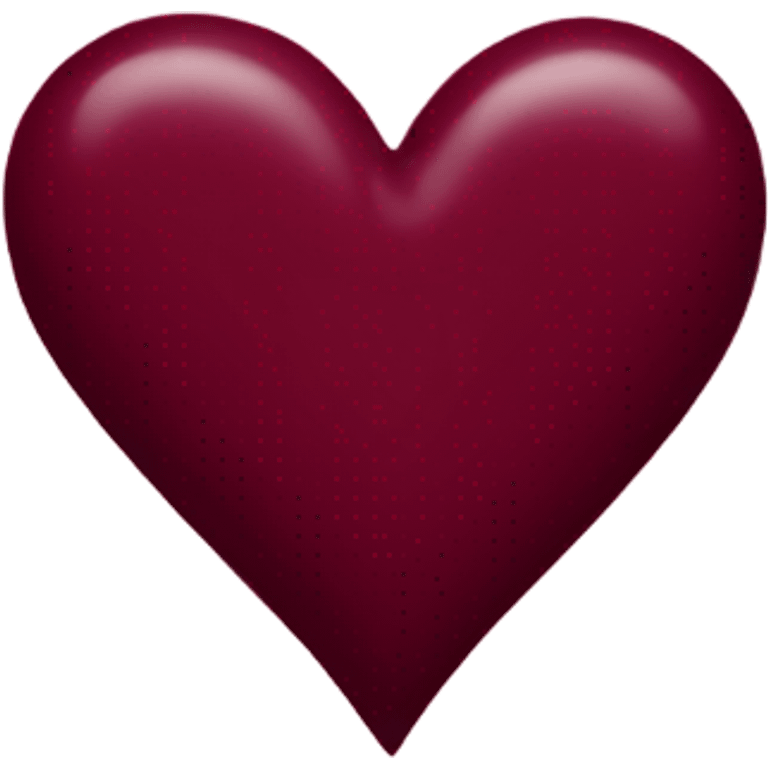 burgundy heart emoji