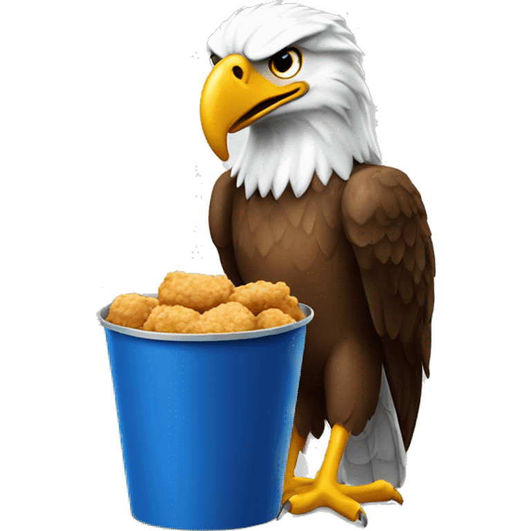 eagle holding kfc bucket emoji