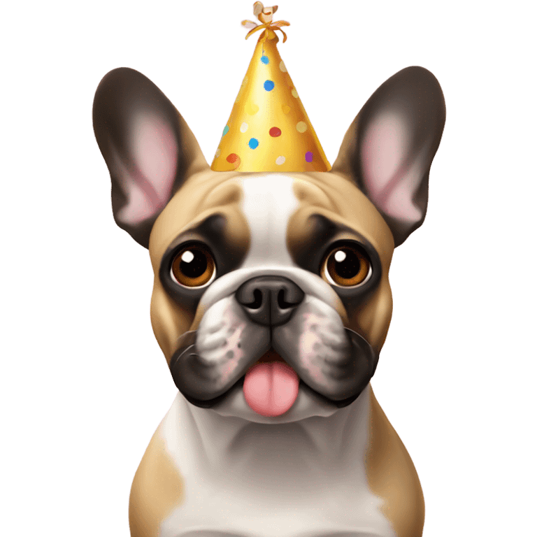 French bulldog happy birthday  emoji