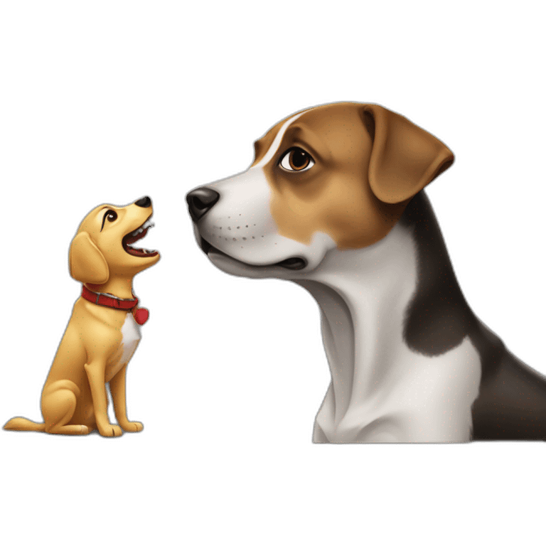 Dog eating elon musk emoji